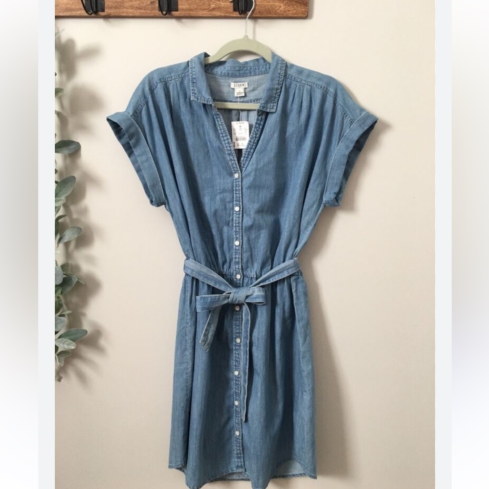 JCREW CHAMBRAY DRESS SIZE M